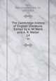The Cambridge history of English literature. Edited by A. W. Ward and A. R. Waller. 14, Ward, Adolphus William, Sir, 1837-1924 