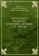 Критическая литература о произведениях графа А. К. Толстого. 2, 