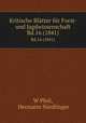 Kritische Bltter fr Forst- und Jagdwissenschaft.. Bd.16 (1841), W. Pfeil 