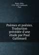 Poemes et poesies. Traduction precedee d