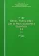 Obras. Publicadas por la Real Academia Espaola. 14, Lope de Vega 