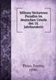 Miltons Verlorenes Paradies im deutschen Urteile des 18. Jahrhunderts, Pizzo, Enrico, 1890- 