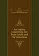 An inquiry concerning the Boss family and the name Boss, Boss, William Graham. [from old catalog],Boss, Henry Rush, 1835- [from old catalog] joint author 
