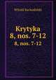 Krytyka. 8, nos. 7-12, Witold Suchodolski 
