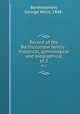 Record of the Bartholomew family : historical, genealogical and biographical. pt.2, Bartholomew, George Wells, 1848- 
