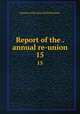 Report of the . annual re-union. 15, Society of the Army of the Potomac 