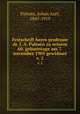 Festschrift herrn professor dr. J. A. Palmn zu seinem 60. geburtstage am 7. november 1905 gewidmet. v. 2, Johan Axel Palmen 