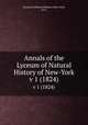 Annals of the Lyceum of Natural History of New-York. v 1 (1824), Lyceum of Natural History (New York, N.Y.) 