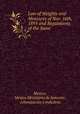 Law of Weights and Measures of Nov. 16th, 1895 and Regulations of the Same, Mexico Ministerio de fomento Mexico 
