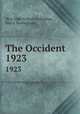 The Occident. 1923, West High School (Columbus, Ohio). Senior Class 