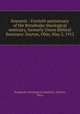 Souvenir : Fortieth anniversary of the Bonebrake theological seminary, formerly Union Biblical Seminary. Dayton, Ohio, May 2, 1912, Bonebrake theological seminary. Dayton, Ohio 