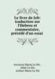 Le livre de Job: traduction sur l