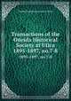 Transactions of the Oneida Historical Society at Utica. 1895-1897, no.7-8, Oneida historical society at Utica 