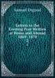 Letters to the Evening Post Written at Home and Abroad 1869- 1870. 2, Samuel Osgood 