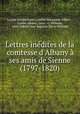 Lettres inedites de la comtesse d