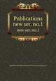 Publications. new ser. no.1, Camden Society,Royal Historical Society (Great Britain) cn 