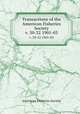 Transactions of the American Fisheries Society. v. 30-32 1901-03, American Fisheries Society 