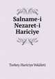 Salname-i Nezaret-i Hariciye, Turkey. Hariciye Vekaleti 