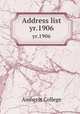 Address list. yr.1906, Amherst College 