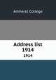 Address list. 1914, Amherst College 