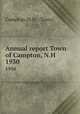 Annual report Town of Campton, N.H.. 1930, Campton (N.H. : Town) 