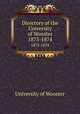 Directory of the University of Wooster. 1873-1874, University of Wooster 