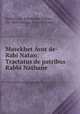 Masekhet Avot de-Rabi Natan: Tractatus de patribus Rabbi Nathane ., Nathan, the Babylonian Nathan, ha -Bavli Nathan, Francis Taylor 