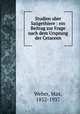 Studien uber Saugethiere : ein Beitrag zur Frage nach dem Ursprung der Cetaceen, Weber, Max, 1852-1937 