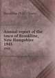 Annual report of the town of Brookline, New Hampshire. 1945, Brookline (N.H. : Town) 