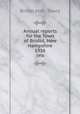 Annual reports for the Town of Bristol, New Hampshire. 1956, Bristol (N.H. : Town) 