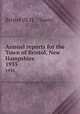 Annual reports for the Town of Bristol, New Hampshire. 1935, Bristol (N.H. : Town) 