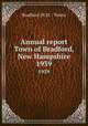 Annual report Town of Bradford, New Hampshire. 1939, 