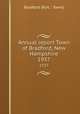 Annual report Town of Bradford, New Hampshire. 1937, 
