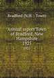 Annual report Town of Bradford, New Hampshire. 1925, 