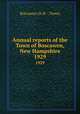 Annual reports of the Town of Boscawen, New Hampshire. 1929, Boscawen (N.H. : Town) 