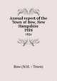 Annual report of the Town of Bow, New Hampshire. 1924, Bow (N.H. : Town) 