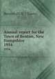 Annual report for the Town of Benton, New Hampshire. 1954, Benton (N.H. : Town) 