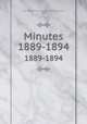 Minutes. 1889-1894, Van Wert Monthly Meeting (Van Wert County, Ohio) 