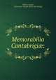 Memorabilia Cantabrigi?:, Wilson, Joseph, of the Inner Temple. [from old catalog] 