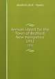 Annual report for the Town of Bedford, New Hampshire. 1932, Bedford (N.H. : Town) 
