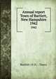 Annual report Town of Bartlett, New Hampshire. 1942, Bartlett (N.H. : Town) 