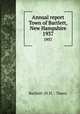 Annual report Town of Bartlett, New Hampshire. 1937, Bartlett (N.H. : Town) 