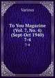 To You Magazine (Vol. 7, No. 4) (Sept-Oct 1940). 7-4, Various 