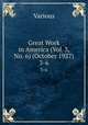 Great Work in America (Vol. 3, No. 6) (October 1927). 3-6, Various 