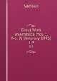 Great Work in America (Vol. 1, No. 9) (Janurary 1926). 1-9, Various 