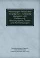 Monologen nebst den Vorarbeiten : kritische Ausgabe, mit Einleitung, Bibliographie, Index und Anmerkungen, Schleiermacher, Friedrich, 1768-1834,Schiele, Friedrich Michael, 1867-1913 