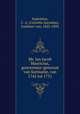 Mr. Jan Jacob Mauricius, gouverneur-generaal van Suriname, van 1742 tot 1751, Sypesteyn, C. A. (Cornelis Ascanius), Jonkheer van, 1823-1892 