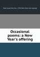 Occasional poems: a New Year