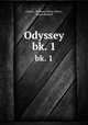 Odyssey. bk. 1, Homer, William Walter Merry, James Riddell 