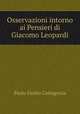 Osservazioni intorno ai Pensieri di Giacomo Leopardi, Paolo Emilio Castagnola 